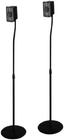 HAMA stojak pod głośnik zestaw -częściowy, regulacja wysokości do 123 cm, czarny 00049594