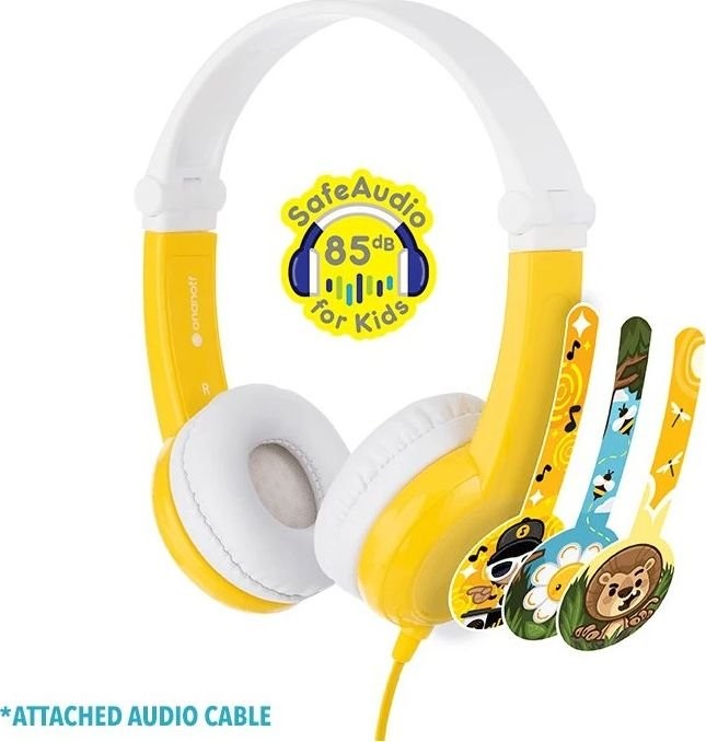 Słuchawki dla Dzieci 3+ Connect Żółty (BP-CO-YELLOW-01-K)