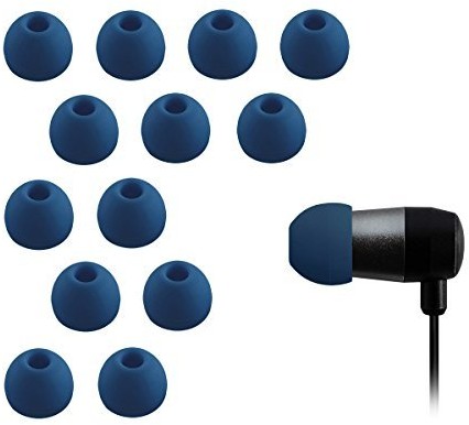 xcessor 7 para (komplet z 14 sztuki silikonowe wkładki douszne Zatyczki do uszu gumowa) zapewnia in-ear Słuchawki douszne. Kompatybilny z większością marek kolczyki w słuchawkach. Rozmiar: M (średni). (CG35656)